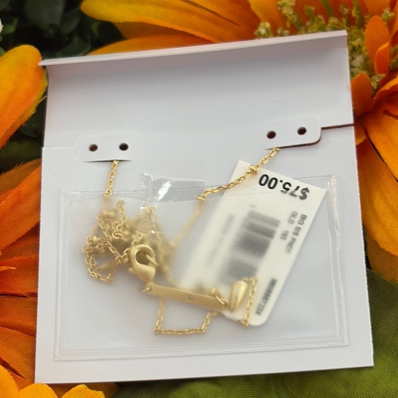 Kendra Scott big sis  Gold Script Necklace - Picture 5 of 5